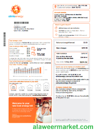 Alinta energy electricity utility business bill,  page 1, SCR